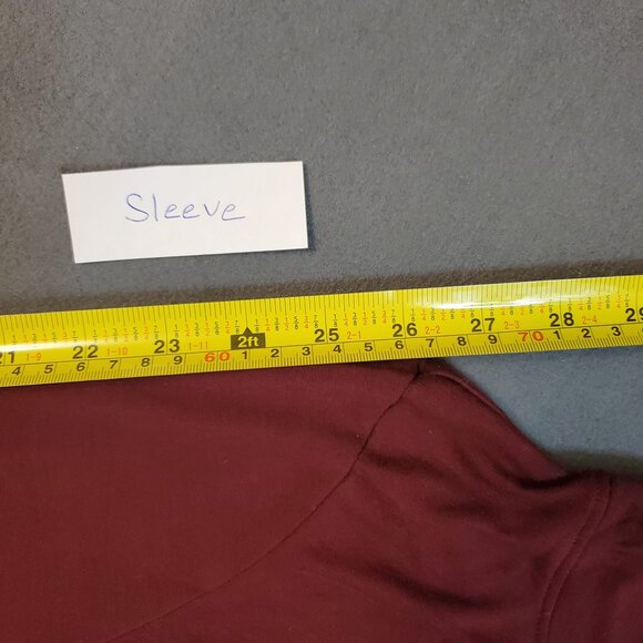 Camber & Grace Cowl Neck T-shirt Women Size L Saffron Red Long Sleeve Stylish - Picture 9 of 9